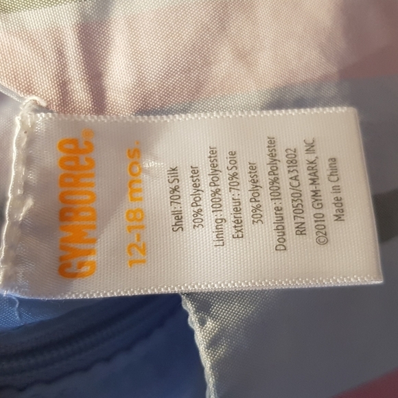 Gymboree girls size 12-18 months dress vertical light color stripes has pockets - Picture 6 of 6